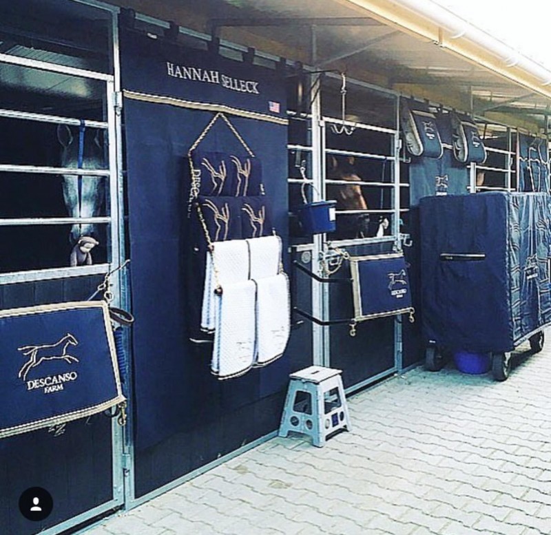 Stall guards at horse show