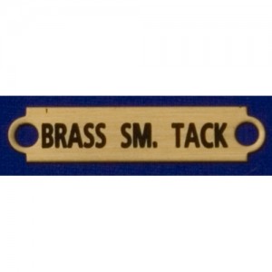 1 3/4" Small Tack Brass Saddle Plates