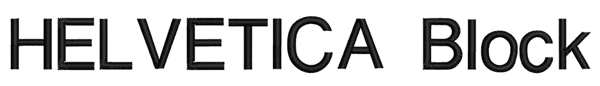 Helvetica Block