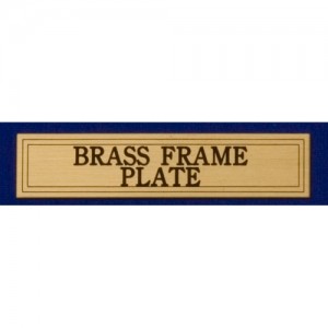 Brass Frame Plate w/ Adhesive Backing