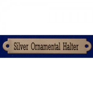 3/4" Ornamental Silver Halter Plate