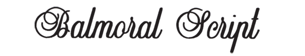 Balmoral Script – Font