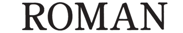 Roman – Font