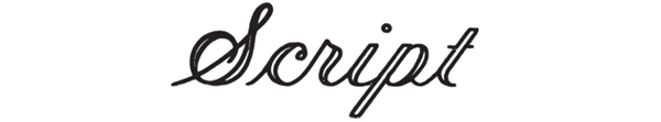 Script – Font